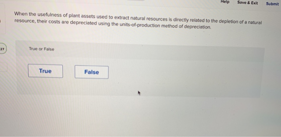 When the usefulness of plant assets used to extract natural resources is directly related to the depletion of a natural resou