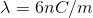 lambda = 6 nC/m