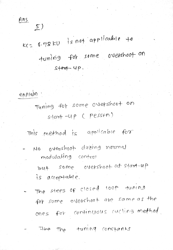 Ans S) tuning for some ovehoot on explain Tuning for some overshee+ 。n at-up Pessen) This method s applicabie fea- moduwaing