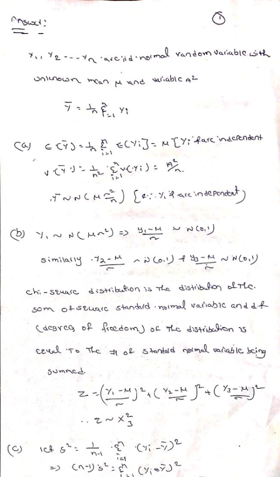 random Variable.。从. A. ch;-szuare distību.kon isTto distらbuloy oertc som seuarc standard .nomal variage and d.R (des reg OR fc.dorn.) oしサLe distribcgion าร 3