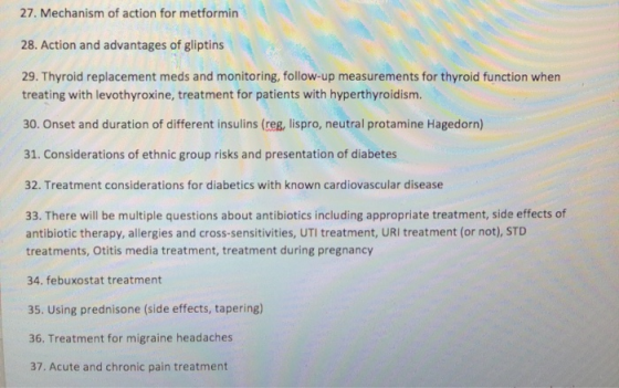 27. Mechanism of action for metformin 28. Action and advantages of gliptins 29. Thyroid replacement meds and monitoring, foll