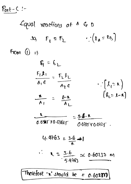 Part-Ci- Equal reactions of a hea Fiah .(RAR) sa from 0 a 8 = 82 Fill Fil A, E ARE .:[h=) (-) R-u AL AI - 3.6-a 0.0347X0.0362