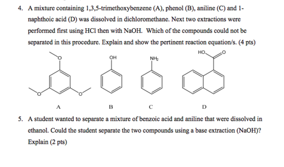 A mixture containing 1, 3, 5-trimcthoxybcnzcnc (A)