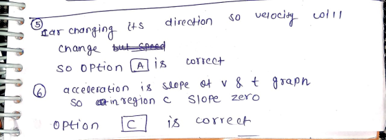 ocar changing colll UN LLIL car changing its direction so velocity change that speed so option alis correct © acceleration is