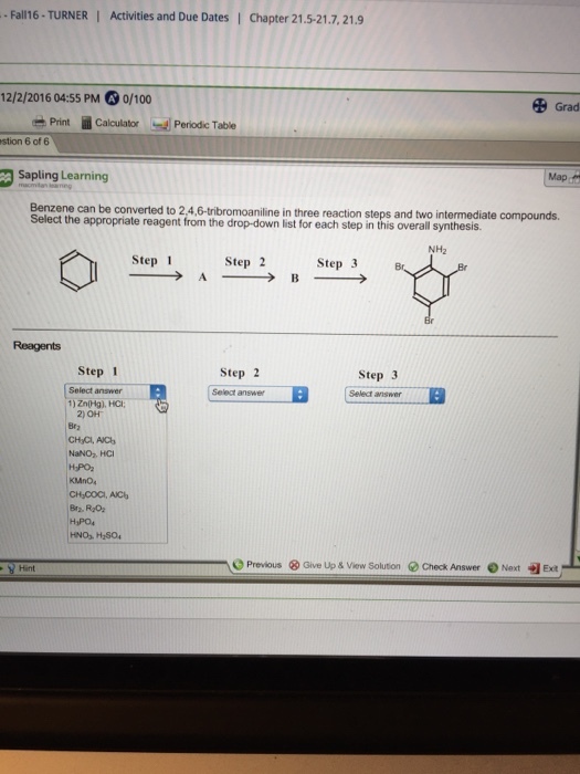 Benzene can be converted to 2, 4, 6-tnbromoamlme i