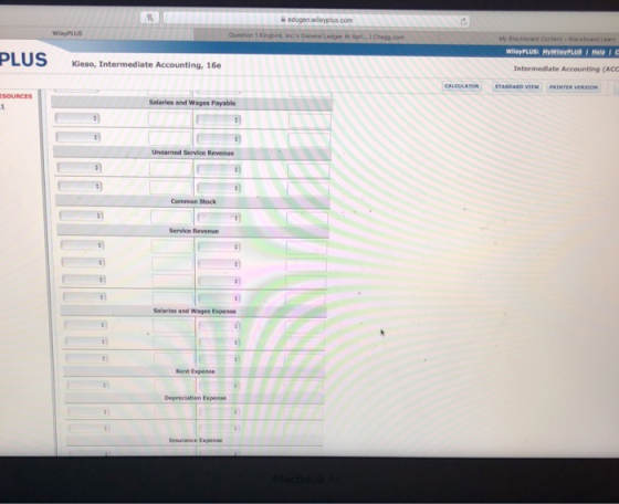 Chega.com PLUS Kieso, Intermediate Accounting, 16e SOURCES Salaries and Wages Payable Salaries and Wages Expense