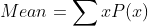 Mean = ΣΤΡ(at)