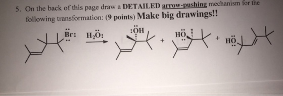 On the back of this page a DETAILED arrow- pushing
