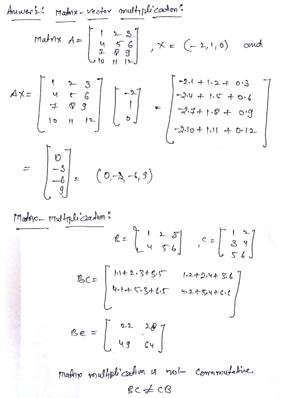 A Using Examples Differentiate Dense Matrix From Sparse Matrix B Using Examples Describe 