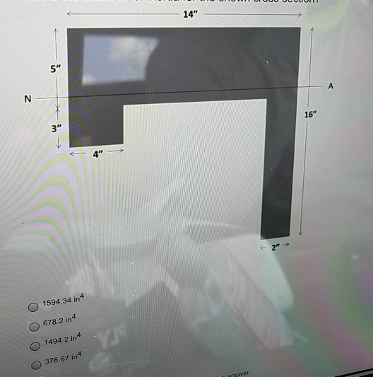 14 5 A N 16 3 2 1594.34 in 4 678.2 in 1494 2 in V 376.67 in answer