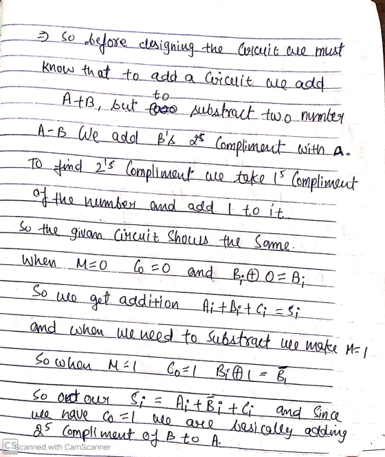 to = So before designing the Corcuit ale must know that to add a cicuit are add A+B, but looo substract two number LA-B We ad