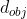 d_{obj}