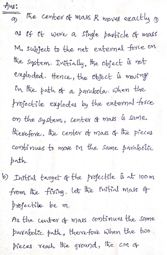 ^vg: oxactly o 0) au ts ct weve a Single porttcle dr mass M, subject to the net enternal foke on the System. Tatial, te ohect