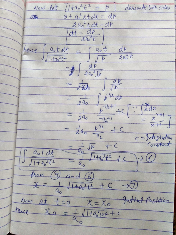 derivate both sides Now let 11790²t2 = ÞI des of ar at dt = dp 290²t dt = dp at = dp 2007 Thence I atet - r got db Ita²42 ar