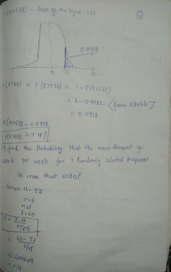 0.0918 133 04082-410m table 二0.091B p( 266) = 0.0913 that the mean finount-9- nnecun ) find the probabil, 60-52 2309 나이