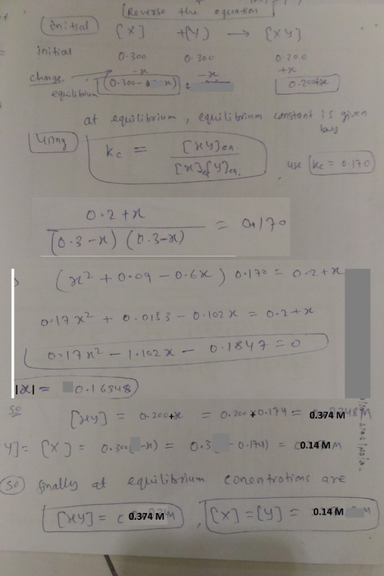 ini hat 0-300 О, Зоо 0.2。0 change as - egcli at equi li br/um , equilibrium 4nston4 is gim la- 3-х ) ( b . 3-х) Io 16348 So 9