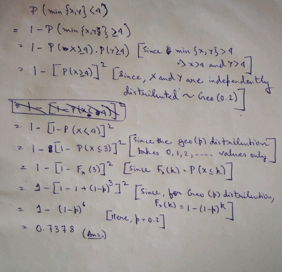 | since, dnes geo 1- (1-b) Here b7 0.2 0.131(An)