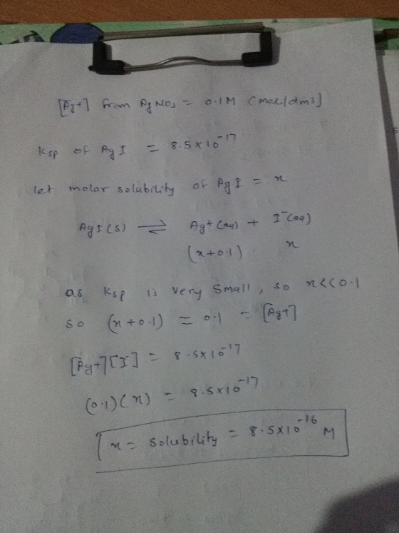 let molar slabih oP Pa as ks I ts very small, so n〈(0.1 -16