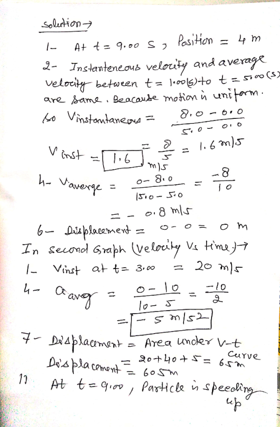 Solution 2- Tnstanteneoub veloy and avera are hama . BeacanJe mohon n uni Ct lo