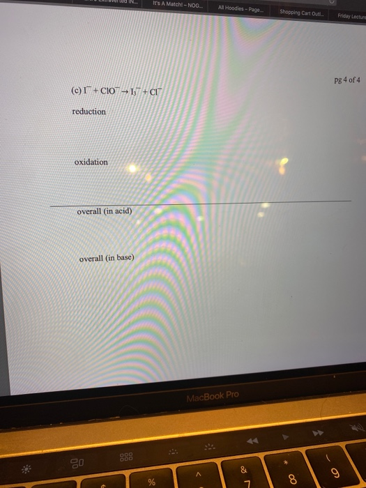 Its A Match -NOG All Hoodies - Page... Shopping Cart Ol Friday Lecture pg 4 of 4 (c)+CIO -17 + CIF reduction oxidation overa