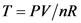 T=PV/NR
