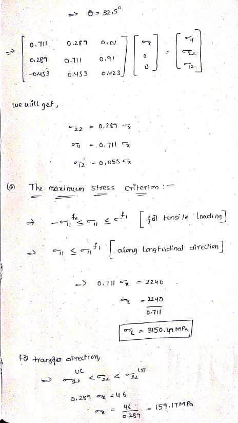 => 0 = 32.5° 0.711 0.287 0.0/ 0.711 0.91 0.299 -0,453 0.453 0.423] 1 we will get, 22 > 0,289 T = 0,711 5 972 -0.055 (a) The m