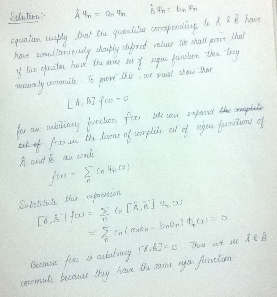 equation lueHy that the queudaliu comesponding to λ-18 hour expresin วา commuh beauue thy hau the som yarfanclim
