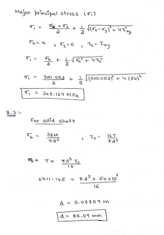 Major principal stress (0) C) = x y + = - y Ў+ что, Сът x , y =o , , • Туу ; * + + * + чт; з - Зоо. 055 + (20.05а +ч (50)