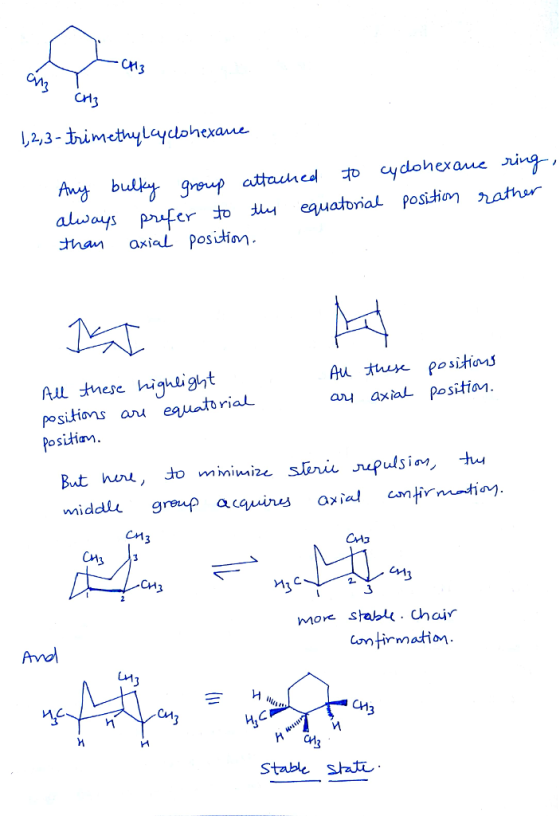 Cr goup ath w.edわcyclonexaueJung- crt Ha equatonak Position九Ather always ha axial Positim Au Jhese highaight positions au eauatorial osita. an axia postion middle gruf acquins axial ar ド Cni onirmation C서 CH ,C