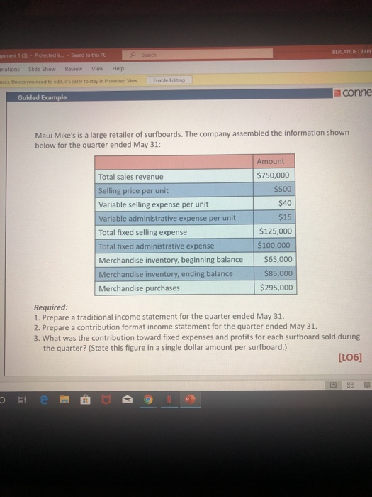 Anment 1 ) - Protected V Saved to this PC Search BERLANDE DELPE mations Slide Show Review View Help ses. Unless you need to e
