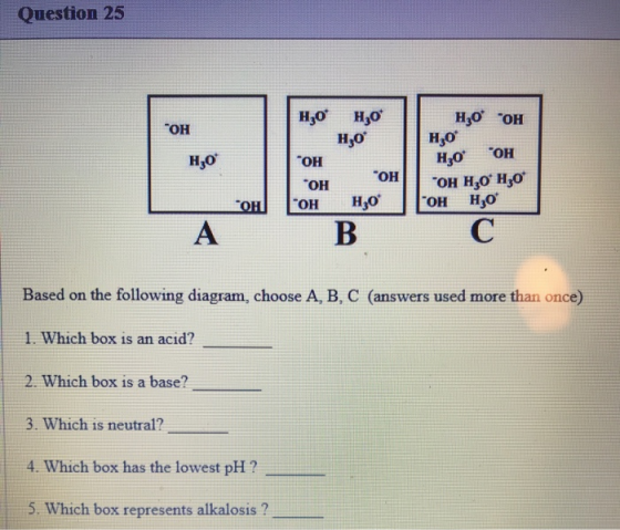 Question 25 Гон но но но и он но но он H20 но ОН “ОН Н,0 но он но он он Сонгон но А Based on the following diagram, cho