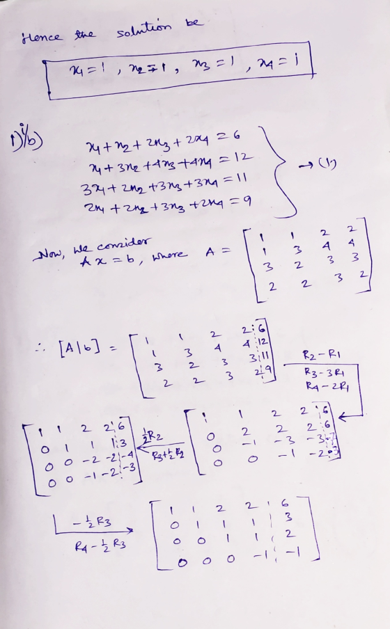Hence the solution be 14=1, nat, m=1, mail a ) 24+2 + 2z +22426 M +372 +42 +4n = 12 34+ 202 +373 +30=11 244 +242 +30₂ ton = 9