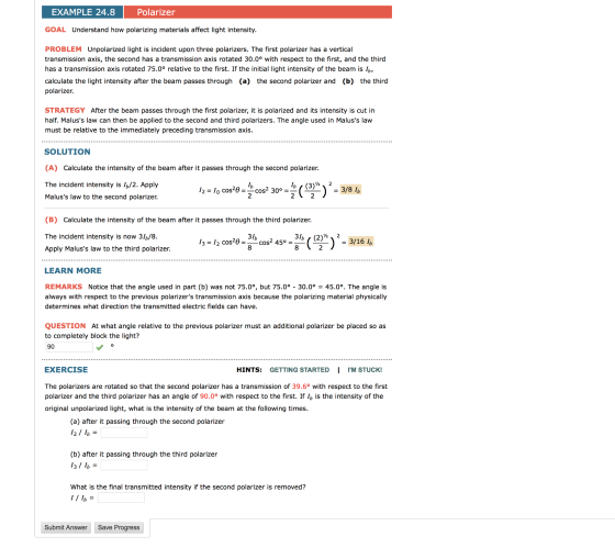 GOAL Understand how polarizing materials affect li