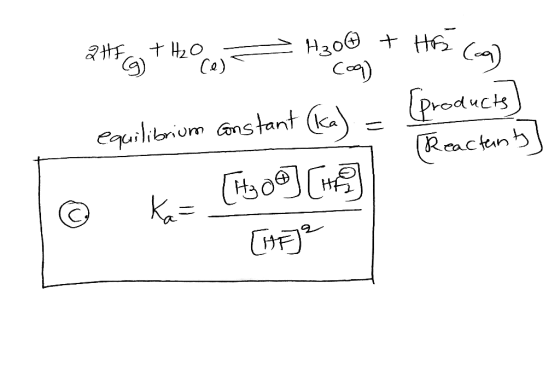 24FG) + H2O - H300 coq) HE (9) (products) (Reactants] © equilibrium constant (ka) - Kar (Hyo (66) [BE]