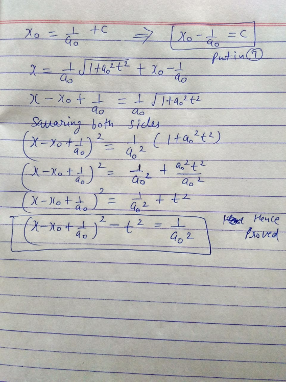 fut in to to Xo = a tc (16 2 2 = C = 1 51 +92 +2 + x - 720 ( - Xo +1 = 1/ +4 () savaring both sides 4x=x0+ 1) = 02 (1+90 € (X