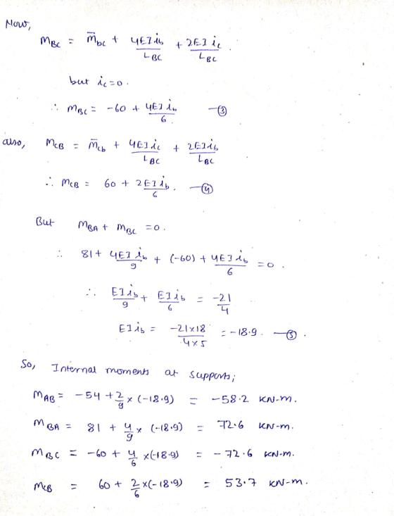 Now, MBC = mbc + LETU +261 ic LBC Lec but i;=o. .: MBC = -60 + 461 in 6 also, McB = Mb tuEli + 2016 LBC LBC :: MaB 60 + 2611