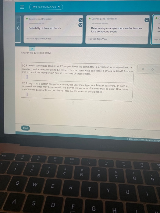 III HW4-102,10.310.4.10.5 V • Counting and Probability Counting and Probability OD Probability of five-card hands Determining