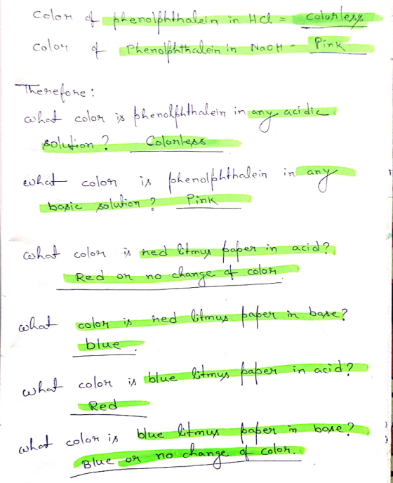 Color color of of phenolphthalein in Ace = Phenolphthalein in Nach - colorless Pink Therefore: what color is phenolphthalein