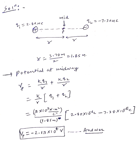 Sono mid q=-70304C q=2.8ouc ---- ----6 cor - 3.70m = 1.85 m. 2 potential at midway vp = kat ka = ☆ [ ? +22] - 64 X1 OPN ) 2-s