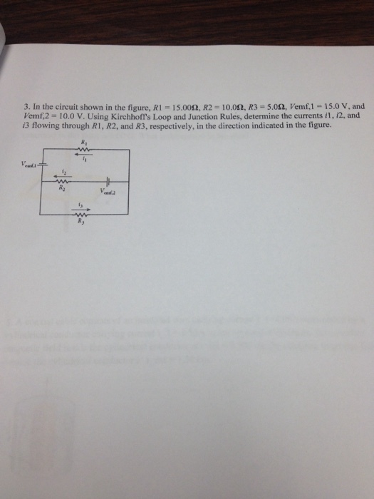 In the circuit shown in the figure. R1 = 15,00 Ohm