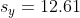 s_y=12.61
