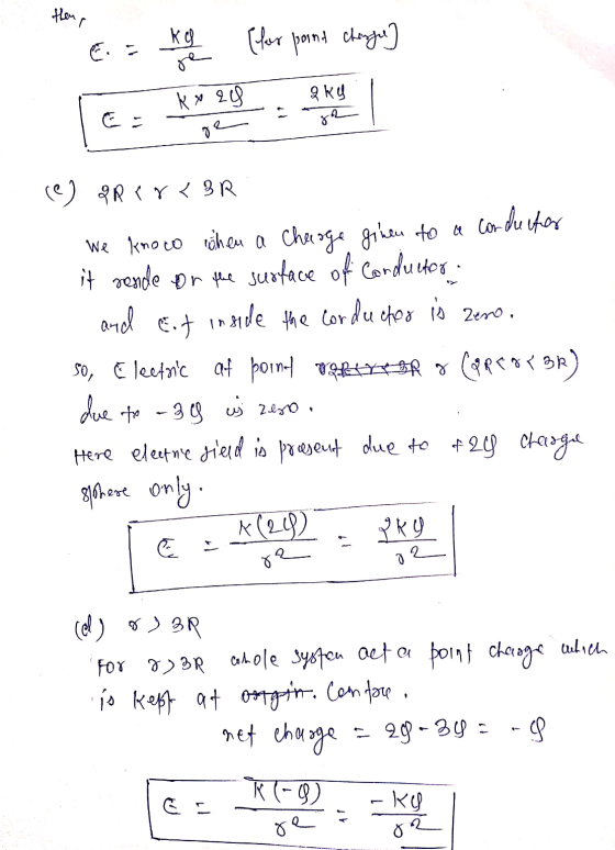 thens Ko (for point change re k x 28 Ry gr E PREY <BR conduiter We knoto when a charge given to a it vende or the surface of