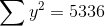 \sum y^2=5336