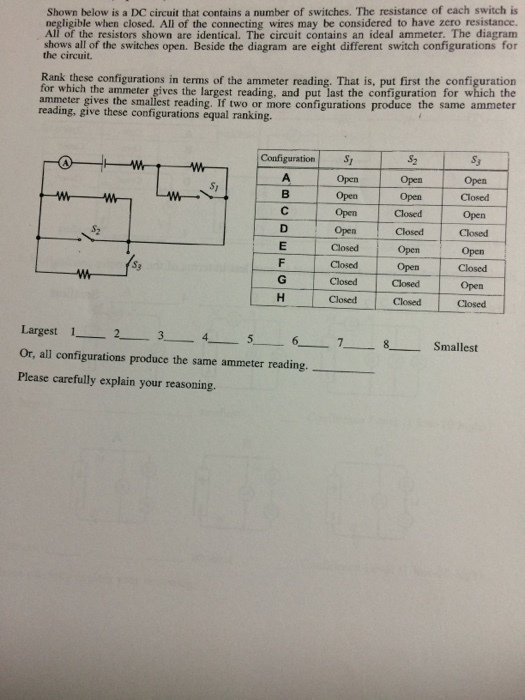 Shown below is a DC circuit that contains a number