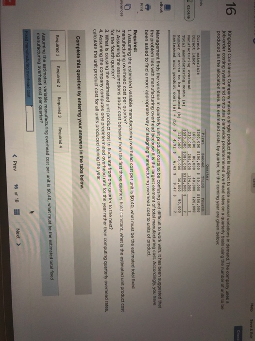 nts 160,000 80,000 40,000 120,000 02 Otto Tanufacturingtorenheadats S230,000 $386,000 s19,000 Total manufacturing costs (a) 5