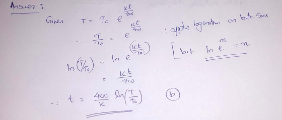 Ansues & 比如 teo Ginen Tz To e buta Sies ict 4w apply logaritm e 너은 T To n Ict 40 [ b but In e In e In ) ict 40 tz 400 en (17)