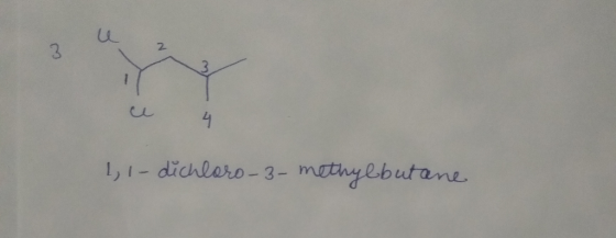 3 2 1, 1-dichloro-3-methylbutane