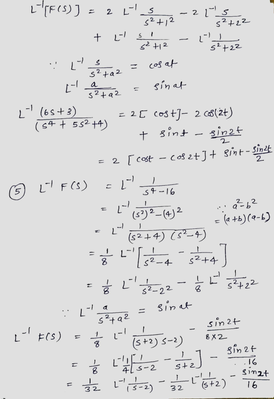 + cos at (F(S)] = 2 1 2 Lls 312 20s s2412 s222 네 너 s242 52422 너 S sta2 t a sinat s2492 0 -1 (s+3) = 2 C Cost- 2 (B(2t) ( 44 +