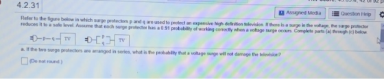 4.2.31 Assigned Media Question Help Refer to the figure below in which surge protectors p and are used to protect an expensiv