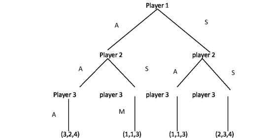 Player 1 Player 2 player 2 Player 3 player 3 player 3 player 3 (3,2,4) (2,3,4)